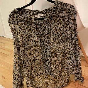 Top shop black and brown blouse